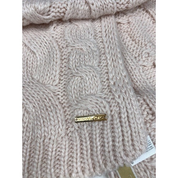 Michael Kors  Cable Knit Infinity Brown Scarf ONE SIZE - Picture 9 of 9